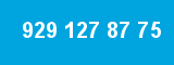929 127 87 75 929 127 87 75